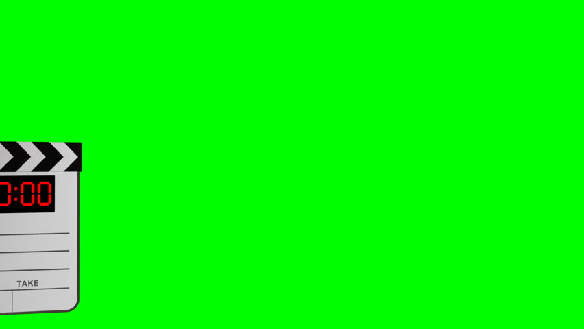 Clapper board, 3d animation