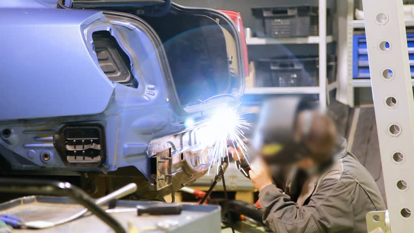Man repair car