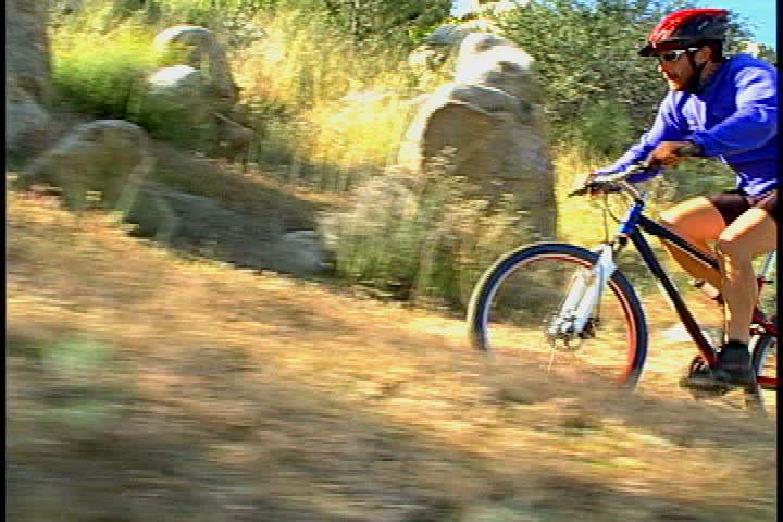 male mountain biker