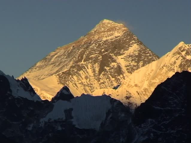 2-shots of Mount Everest and Mount Makalu (worlds 4th highest), Nepal.