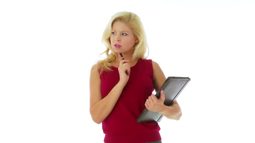 Young professional woman proud of her work