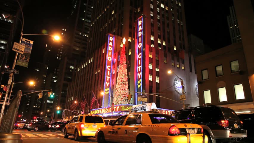 NEW YORK - NOVEMBER 26: Radio City Music Hall at Christmas, November 26, 2010 in New York City. 