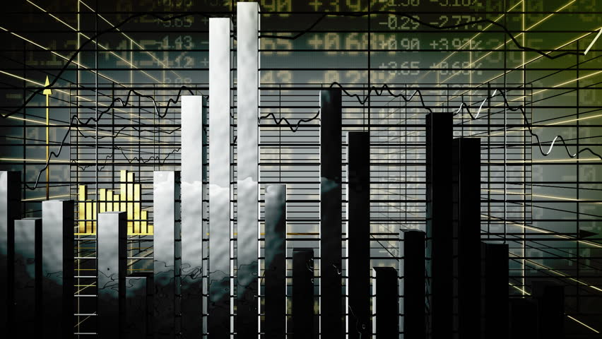 Financial diagrams - loop-ready fly through in HD