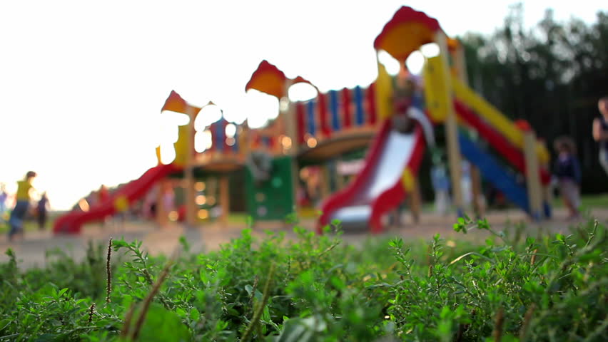 children play on the playground