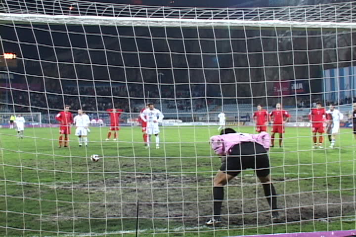 soccer or football match - penalty kick (First Croatian Football League)