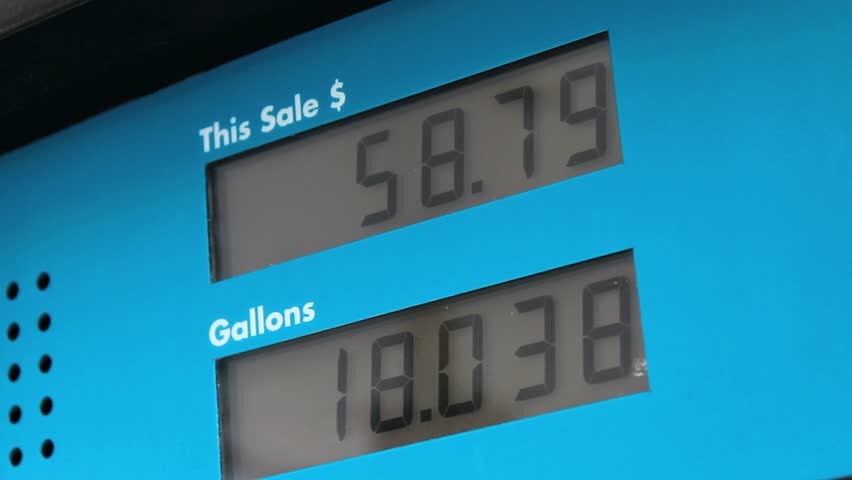 Gas costs rising for consumers at pumps. 1080p