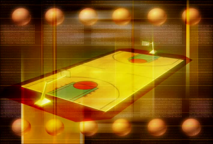 Animation of an interactive basketball court