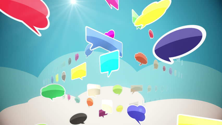 Colorful Social Network Seamless Loop