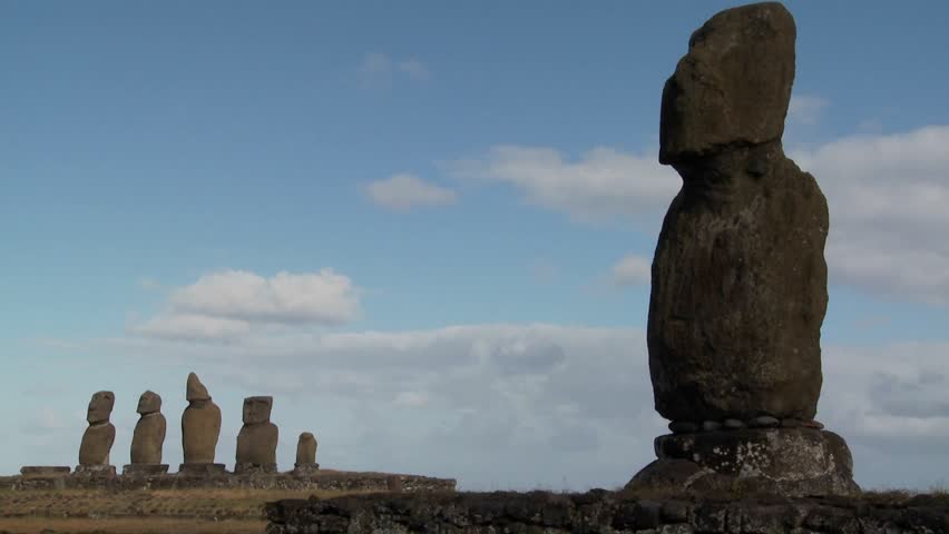 Time lapse of the mystical statues of Easter Island.