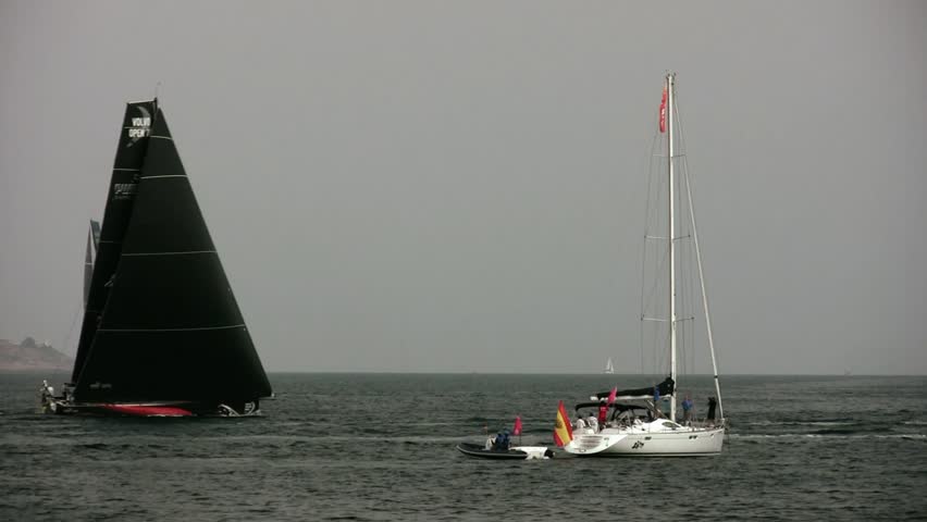 ALICANTE, SPAIN  OCTOBER 7 - Puma team, one of the six teams participating in the race around the world "Volvo Ocean Race 2011-2012" begin their preparation in the first race on Oct 7, 2011 in Alicante Spain. 