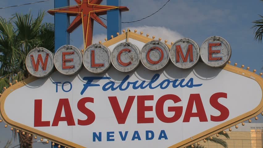 LAS VEGAS, NEVADA - CIRCA OCTOBER 2010: Welcome to Fabulous Las Vegas Nevada sign.