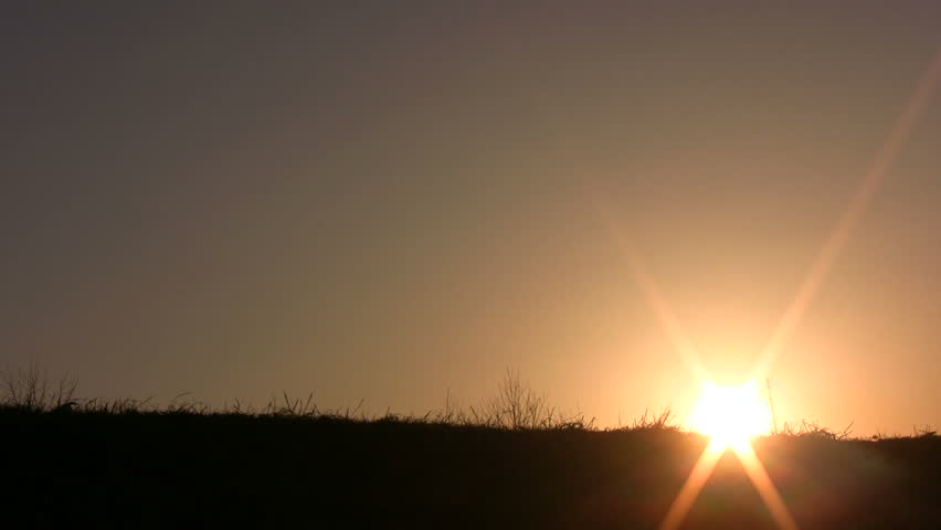 walking family sunset