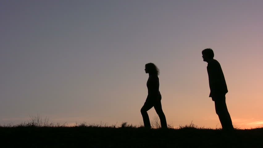 meet parents with children sunset