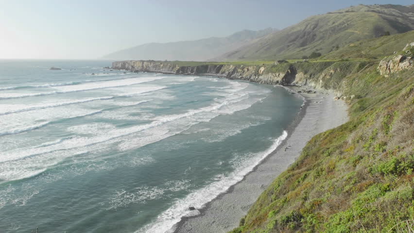 Time lapse of waves breaking on Sand Dollar Beach in Big Sur, California.