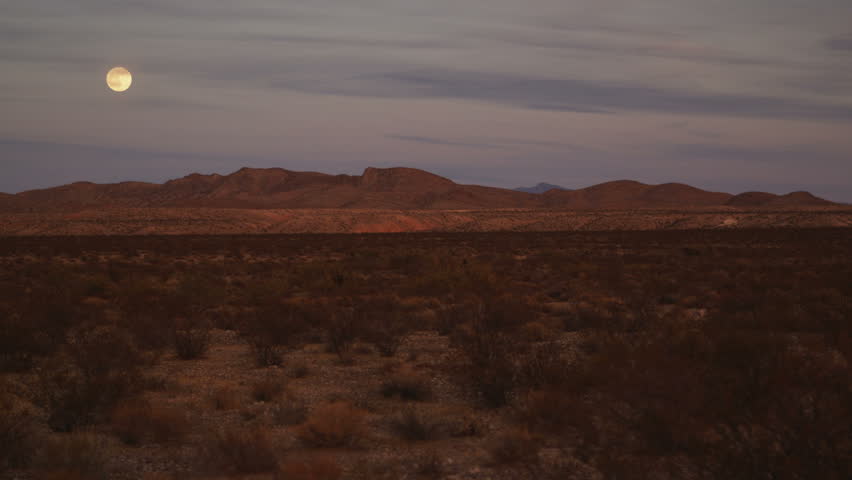 Moonrise over Muddy Mountains