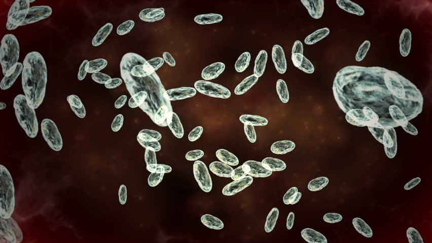 HIV cells HD 3D render