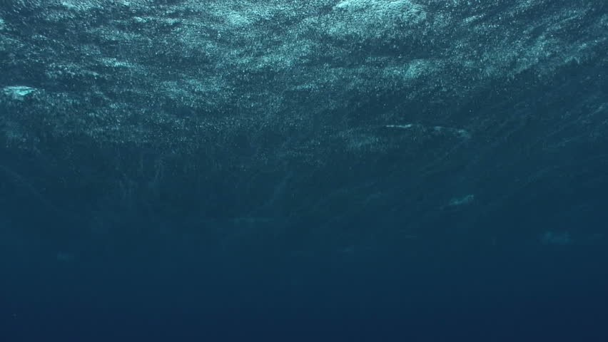 Rain on ocean surface