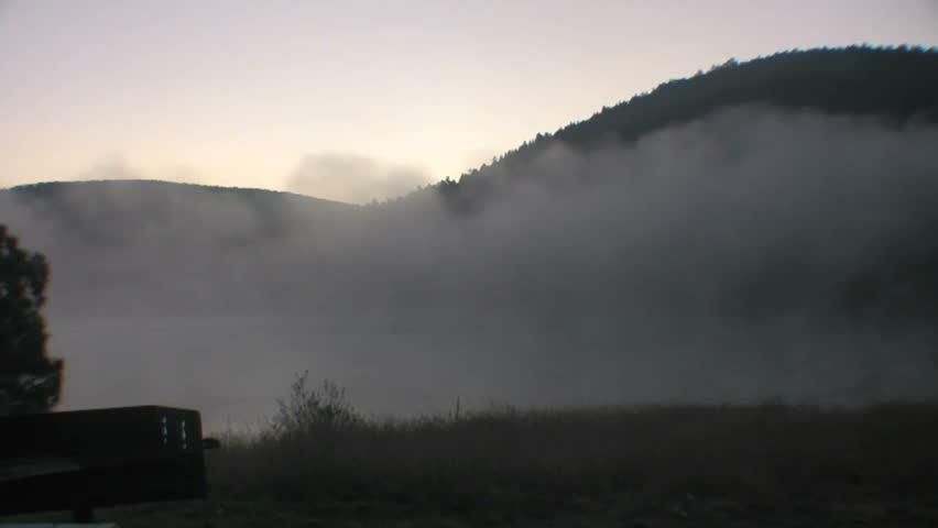Time lapse of fog.