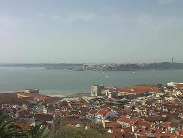 Lissabon panorama in Portugal
