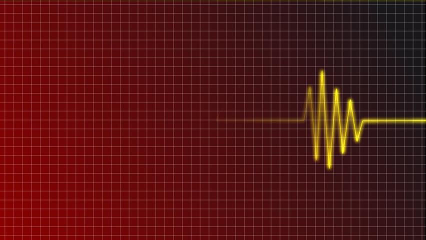 cardiogram curve with heart symbol