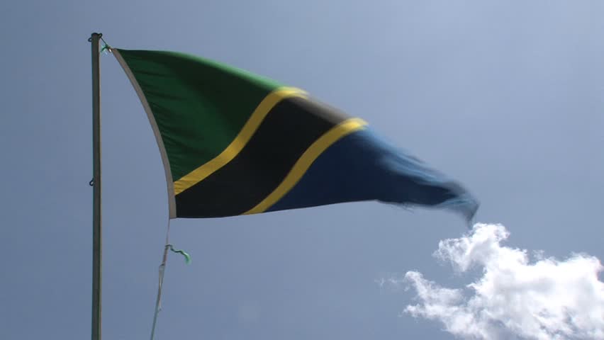 The flag from Tanzania
