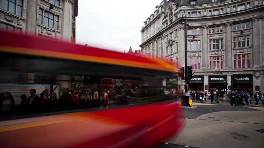 LONDON - CIRCA JUNE 2011 (Timelapse): Time lapse of London street circa June 2011 in London.