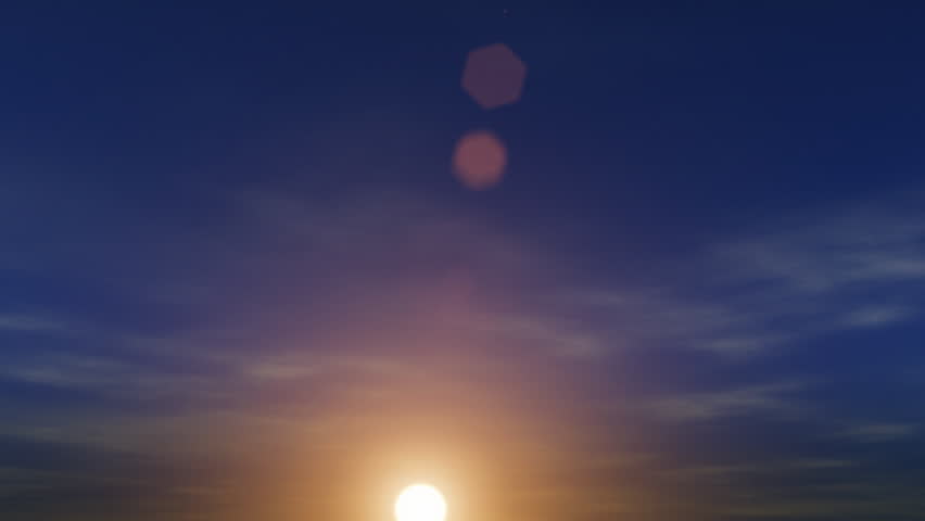 Day to Night Sky 24 hrs. Loop
