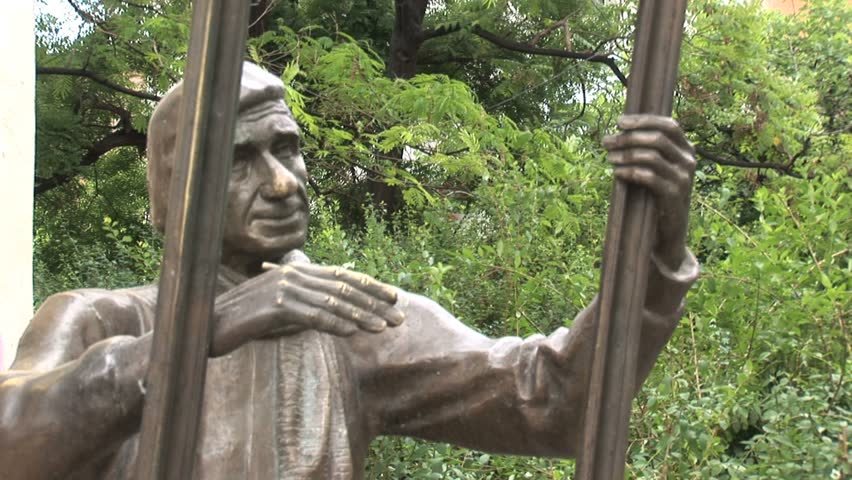 Close-up of Bulgarian statue