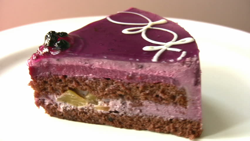 Yummy cake with blackberry