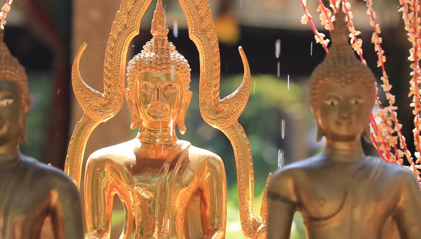 Gold Buddha statue