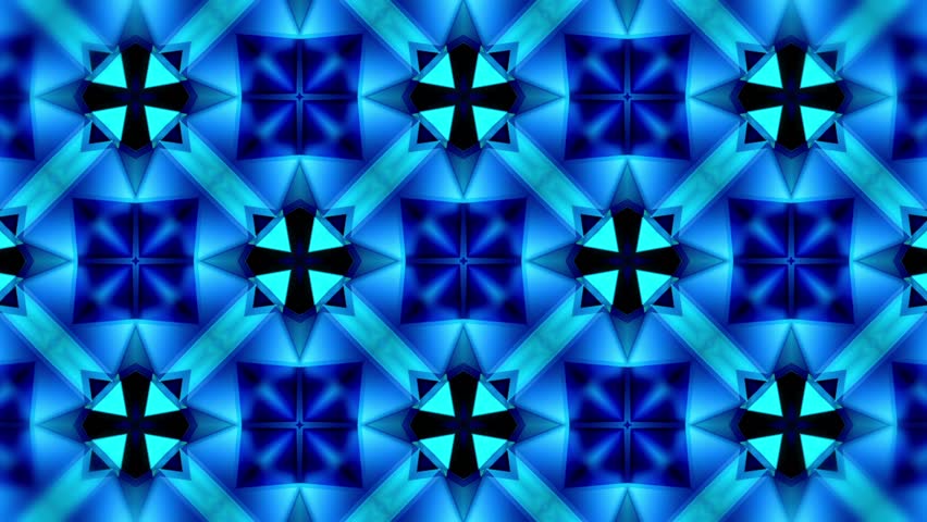 Color Kaleidoscope - Blue - Many - 3