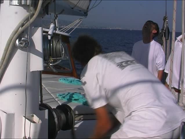 Sailingyacht at sea 1