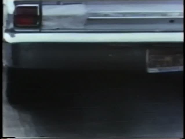 White car speeding away from police and jumping a cruiser