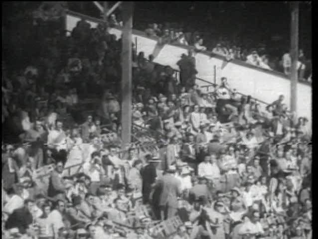 Wide shot of spectators at the Indy 500