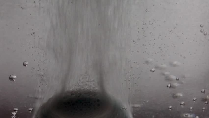 Tablet pill dissolving in water