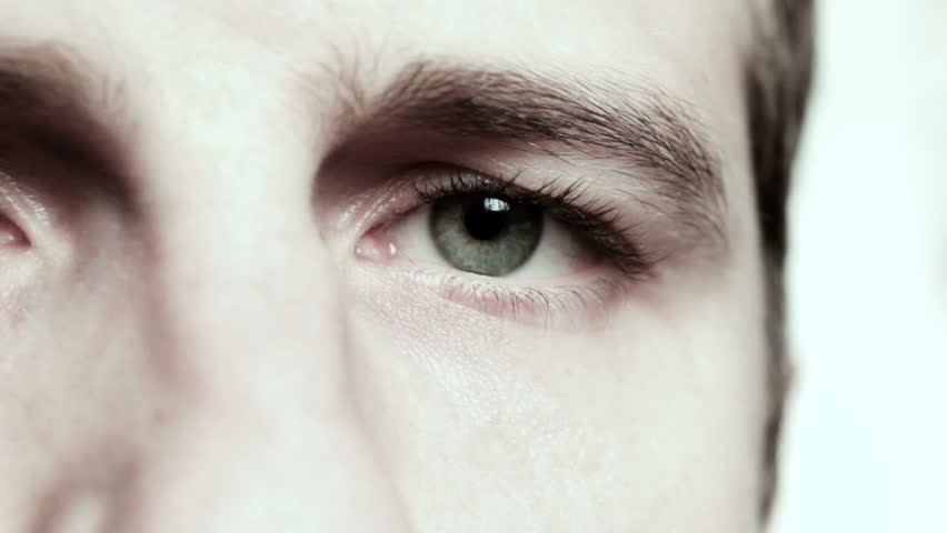 Male Eye close up color effect