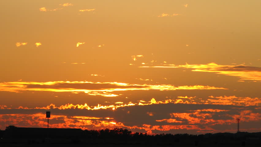 Sunset time lapse sequence