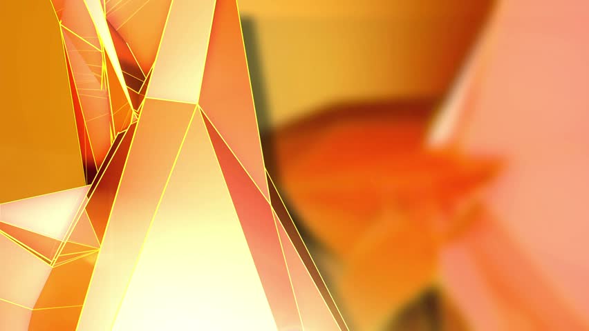 Abstract Background - Triangle - Orange - 9