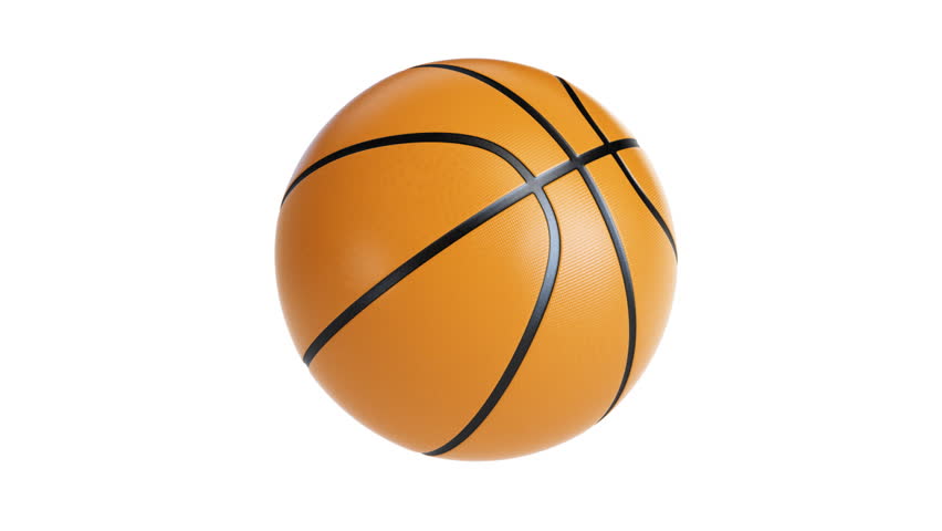 basketball spinning on its axis