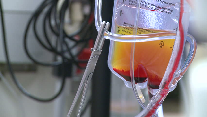 Fluid in IV drip bag