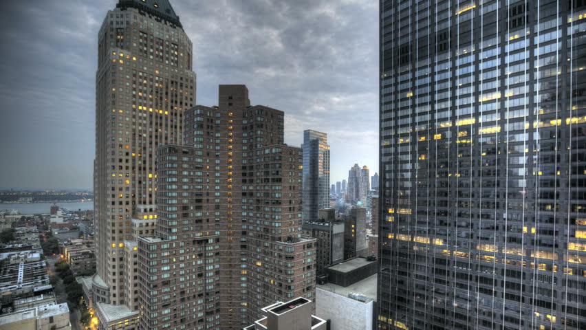 HDR Timelapse Urban Canyon New York City