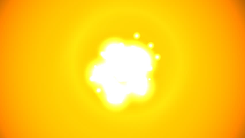 A huge explosion in the middle of the screen. (3d animation) 