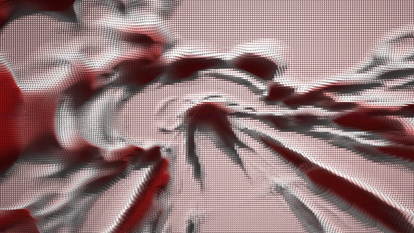 3D animation with high pin board. Tunnel clip used as elevation and displacement.