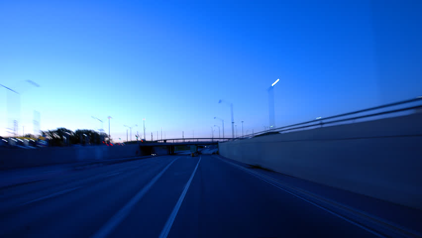 A thrilling night ride though the city.