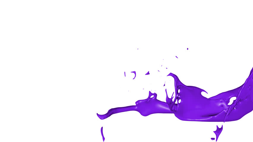 Isolated paint splash with alpha channel