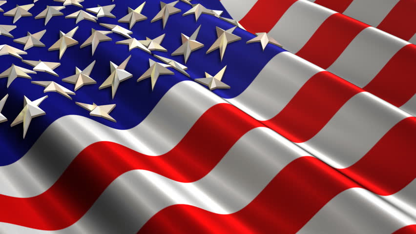 American Flag Waving (Loop)