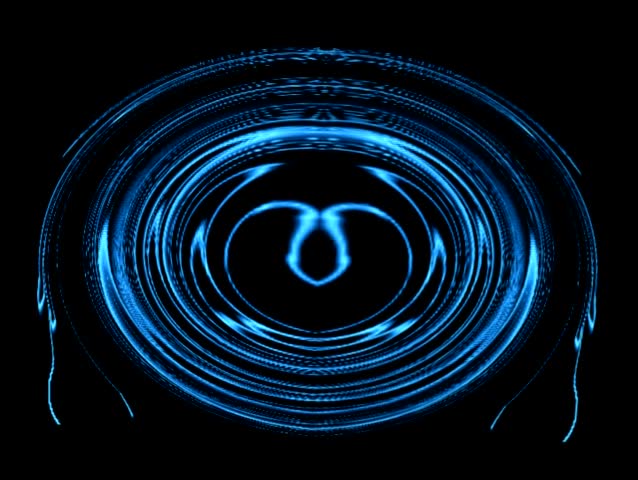 Simulated resonance scan of a brain