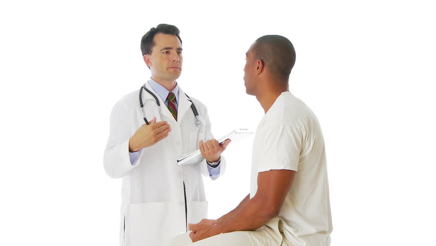 Medical doctor consulting with patient