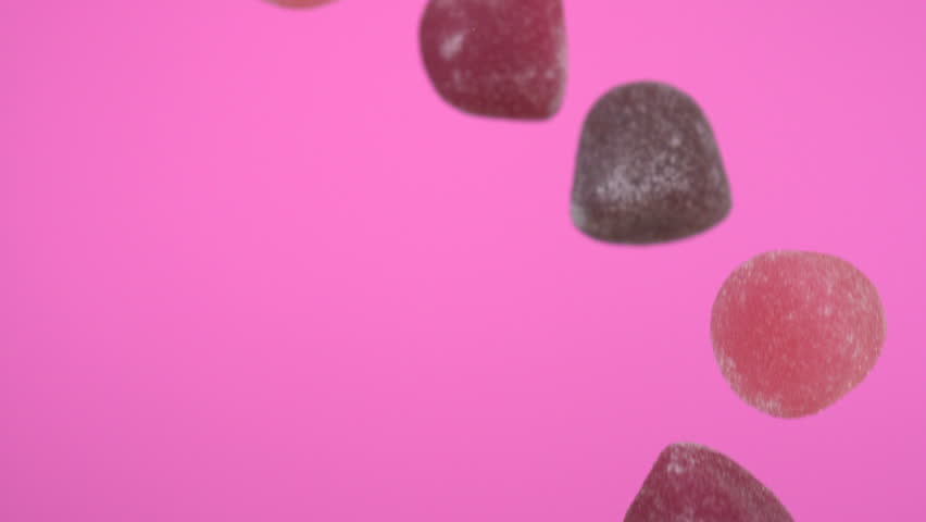 Falling gum drops