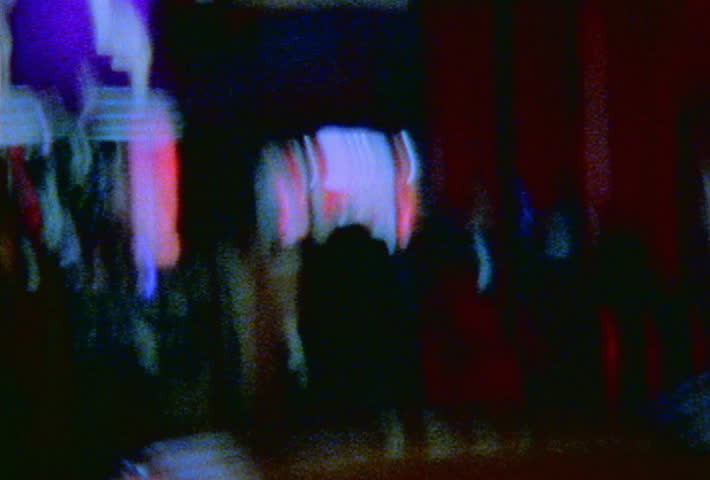 Shaky city view at night